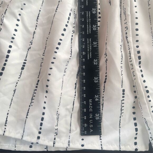 Women's Striped Midi Dress Embroidered Ruffle Trim Tiered Multicolor 2XL - Picture 12 of 12